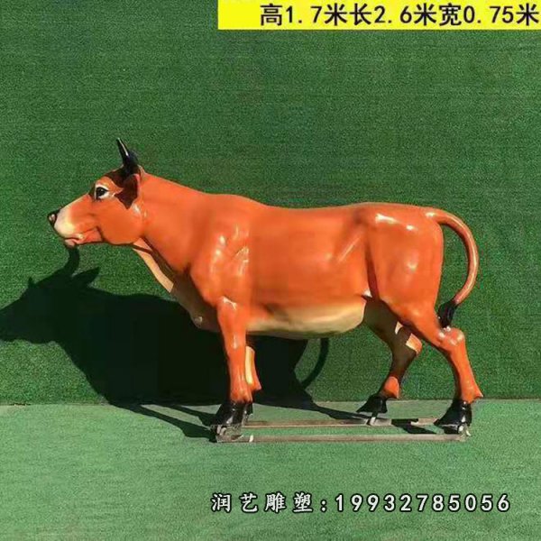 玻璃钢黄牛雕塑  (12)