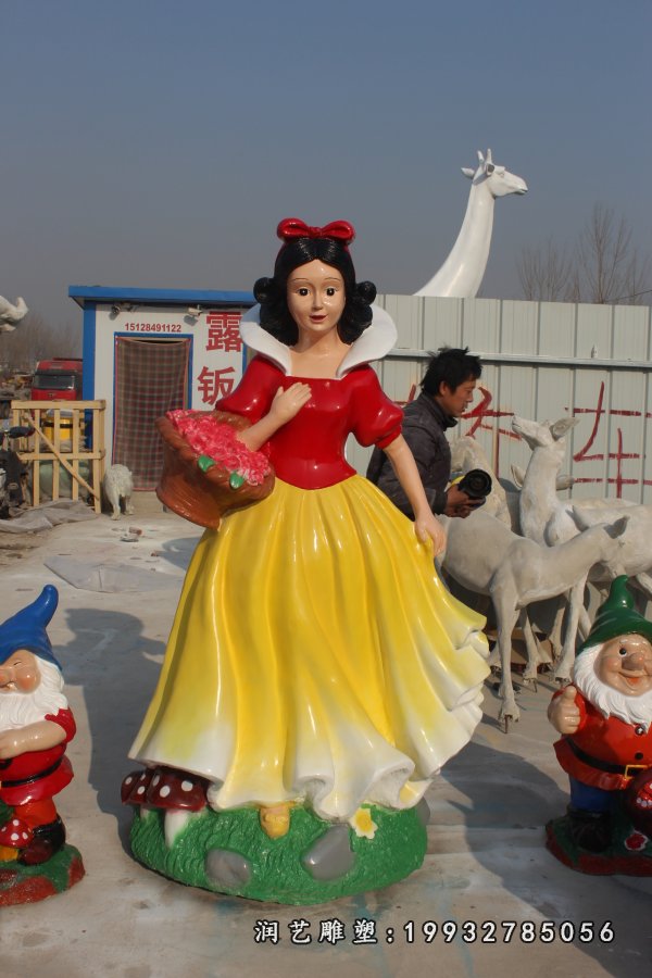 玻璃钢白雪公主和小矮人雕塑 (45)