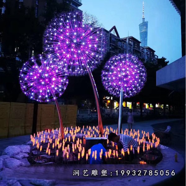 不锈钢蒲公英雕塑  (39)