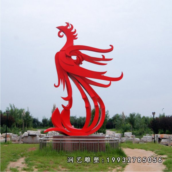 不锈钢凤凰雕塑 (94)