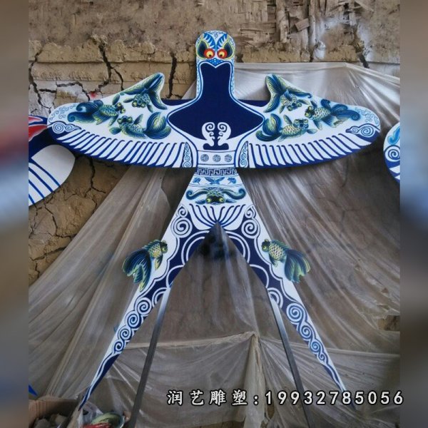 不锈钢风筝雕塑  (1)