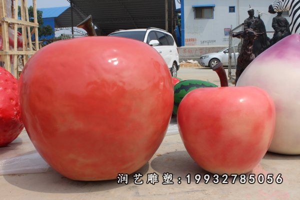 玻璃钢苹果雕塑  (23)