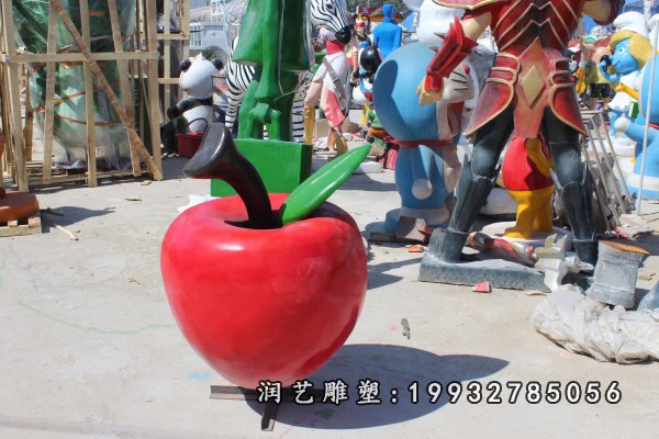 玻璃钢苹果雕塑  (18)