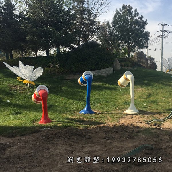 玻璃钢油漆桶雕塑  (11)
