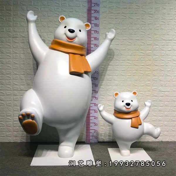 玻璃钢北极熊雕塑  (17)