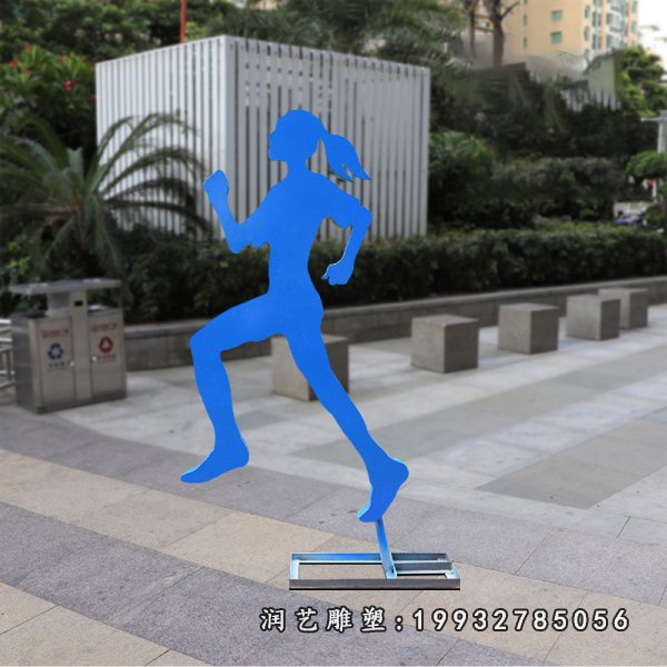 不锈钢跑步人物雕塑 (38)