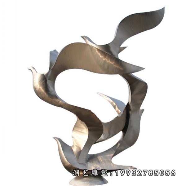 不锈钢鸽子雕塑 (25)