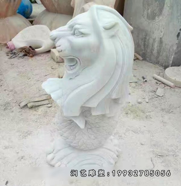 鱼尾狮石雕 (20)