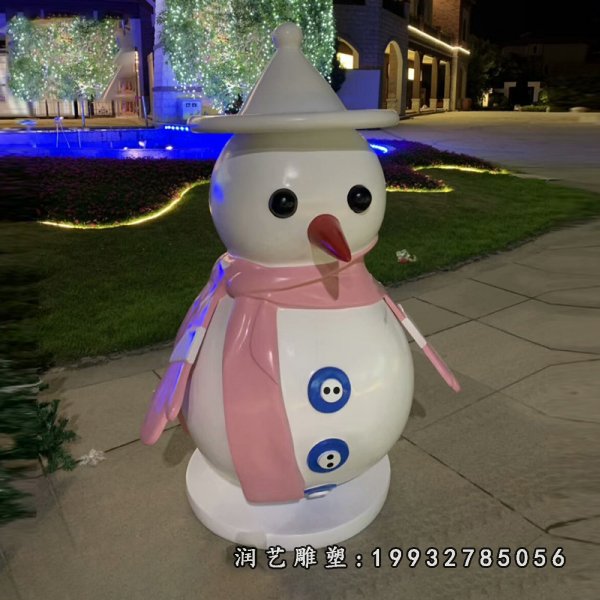 玻璃钢雪人雕塑  (10)