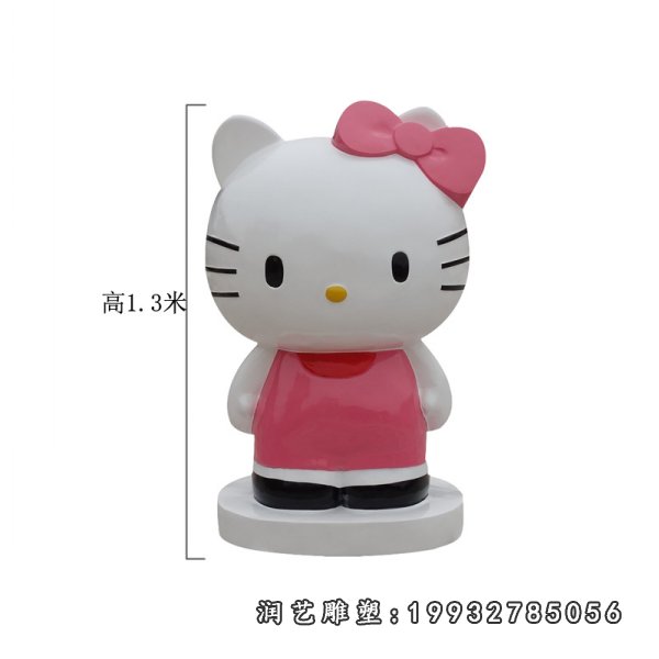 玻璃钢kt猫雕塑  (14)