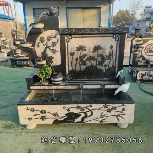 流水盆石雕（158）