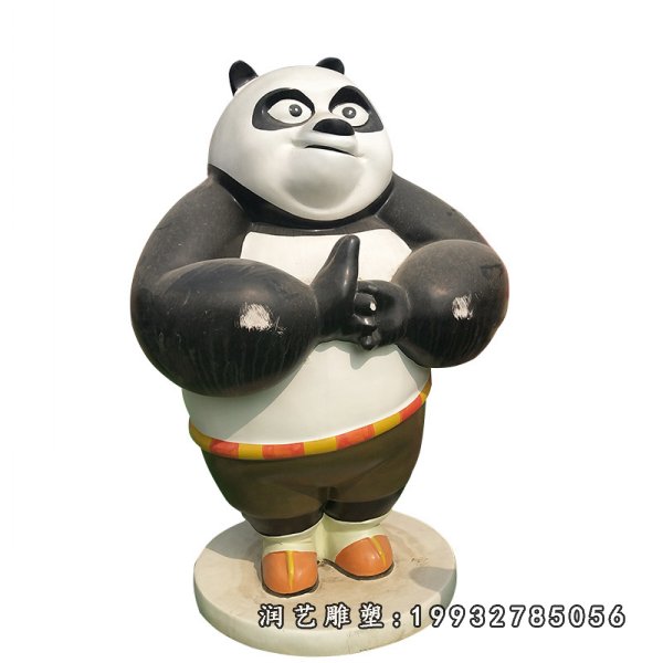 功夫熊猫玻璃钢雕塑  (54)