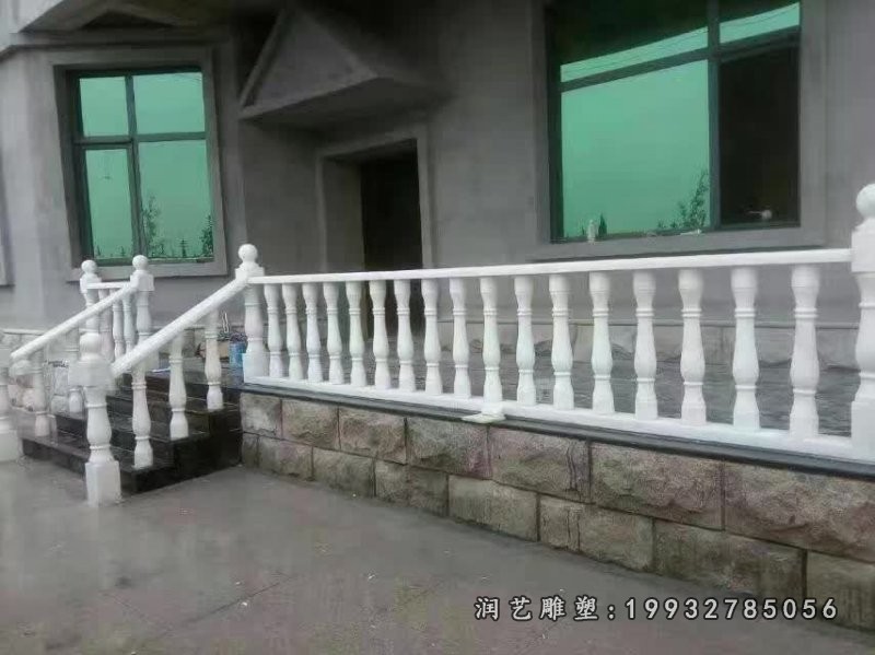 公园石雕栏杆雕塑 (8)