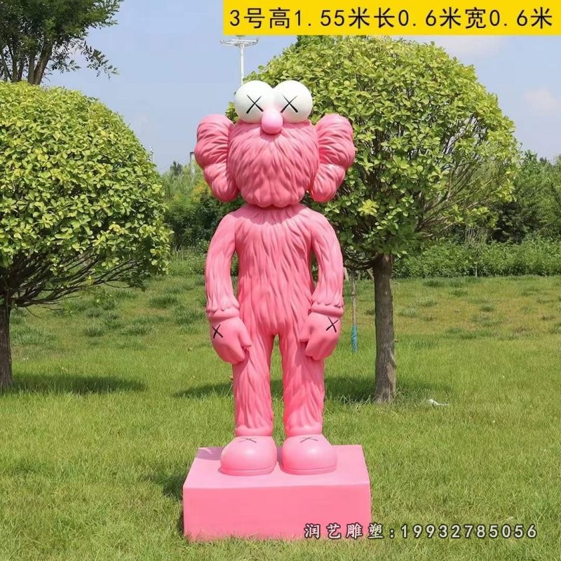 玻璃钢kaws雕塑 (26)