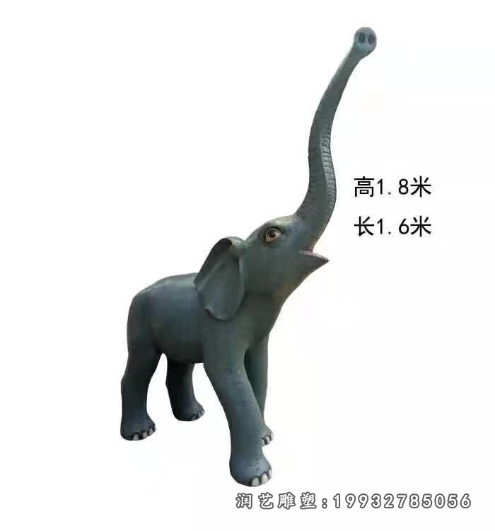企业玻璃钢大象雕塑