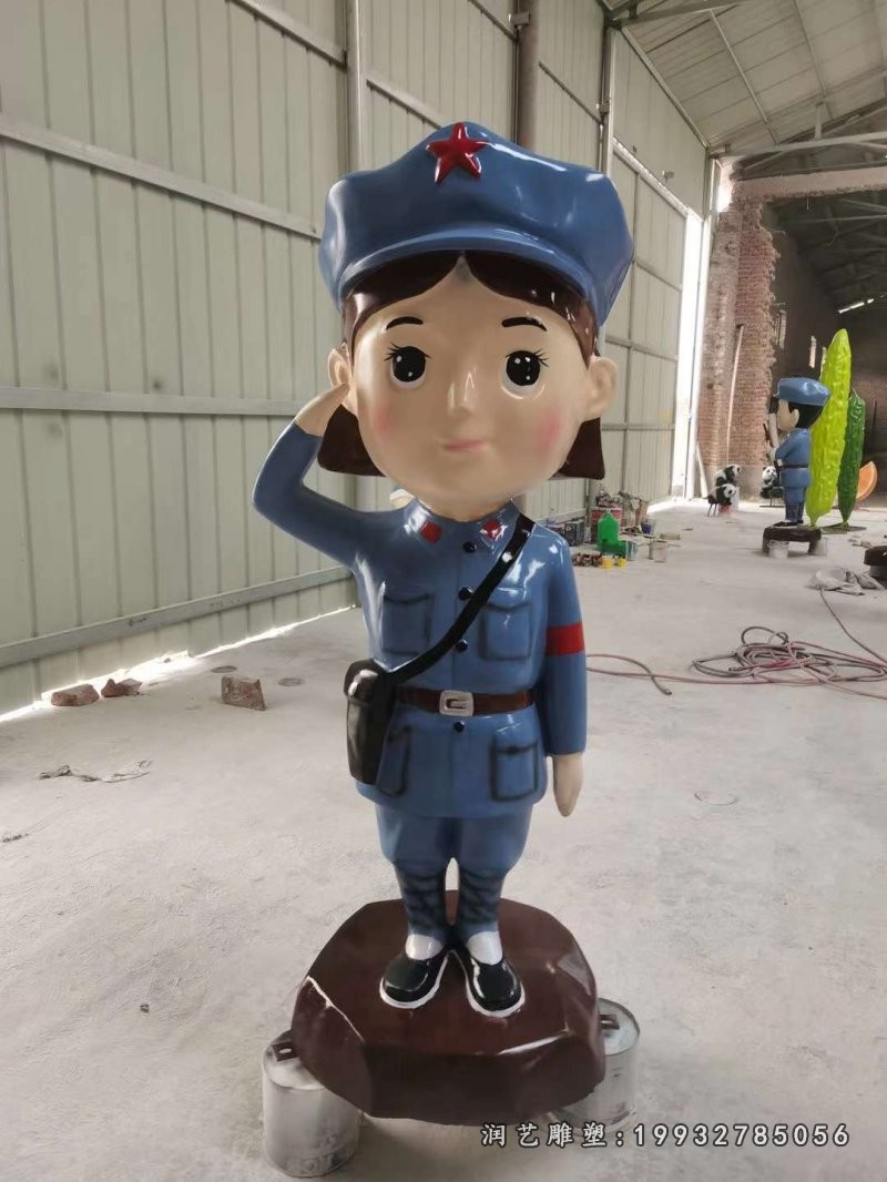 玻璃钢红军广场雕塑[1]