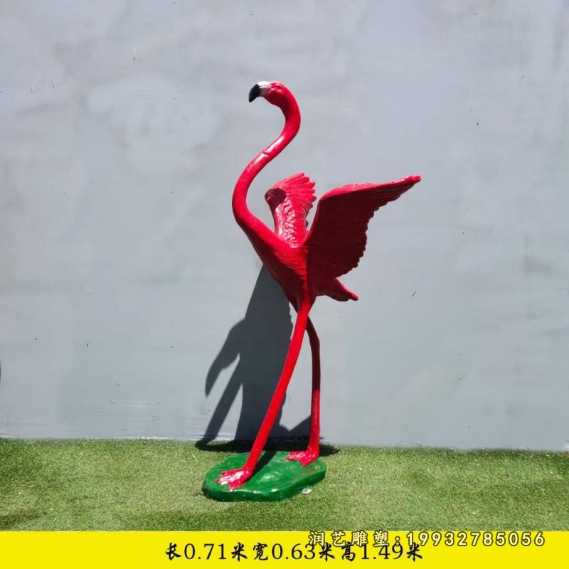 玻璃钢火烈鸟雕塑 (3)