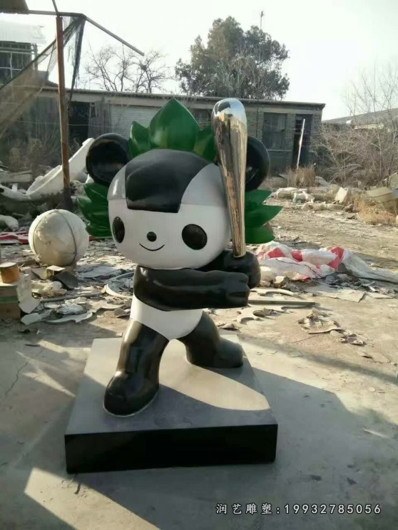 玻璃钢奥运会吉祥物卡通雕塑 (2)