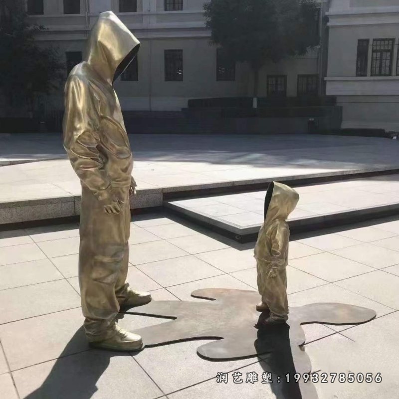 草坪抽象人物铜雕 (12)