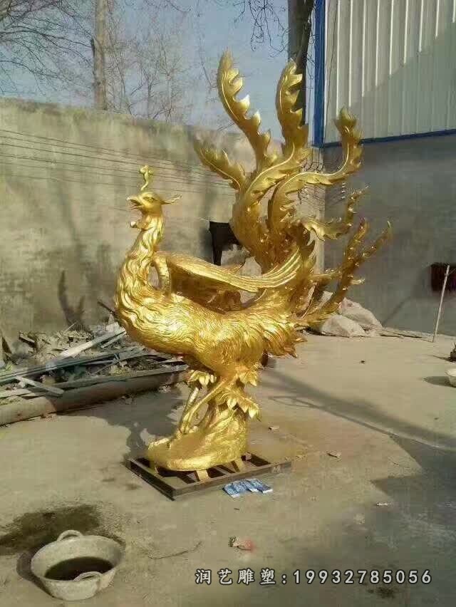 铜雕凤凰 (7)