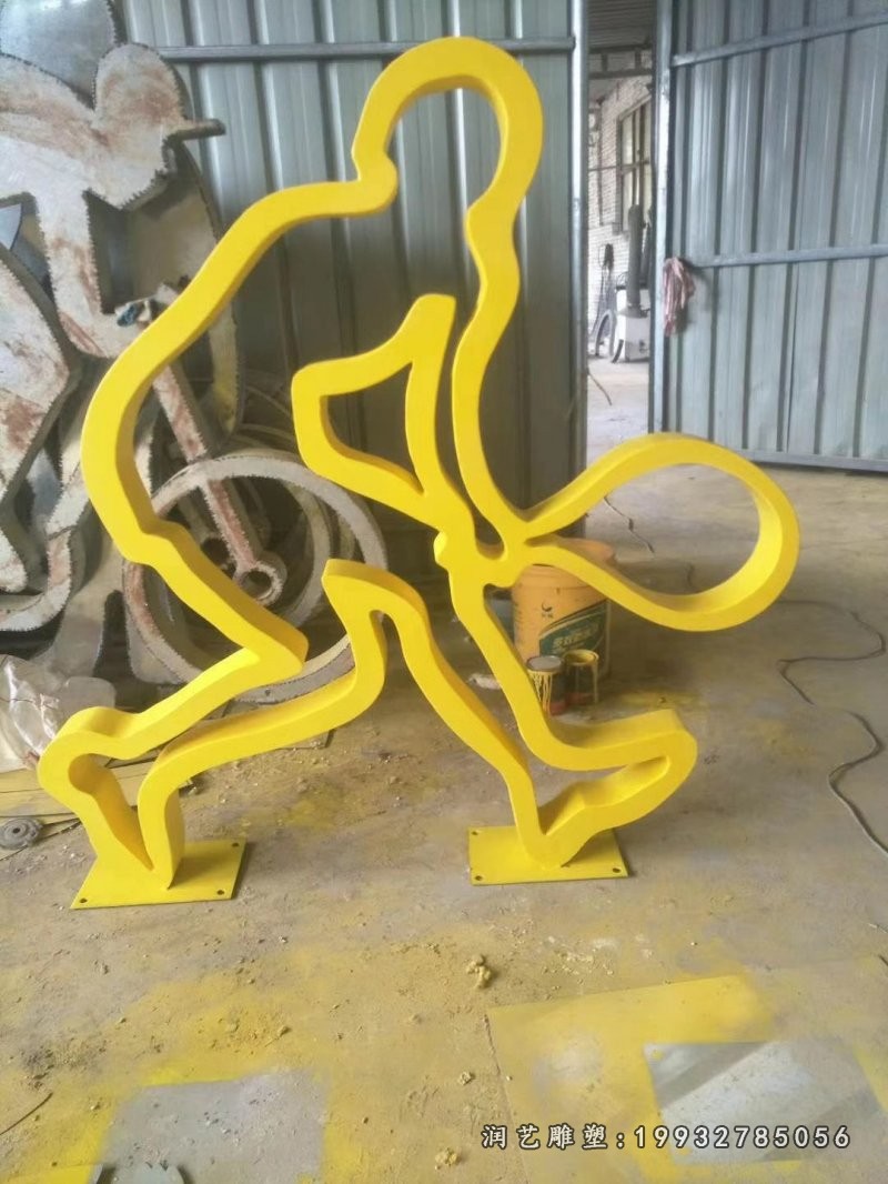 抽象人物不锈钢雕塑 (36)