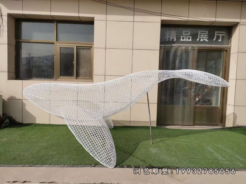 不锈钢海豚景区雕塑