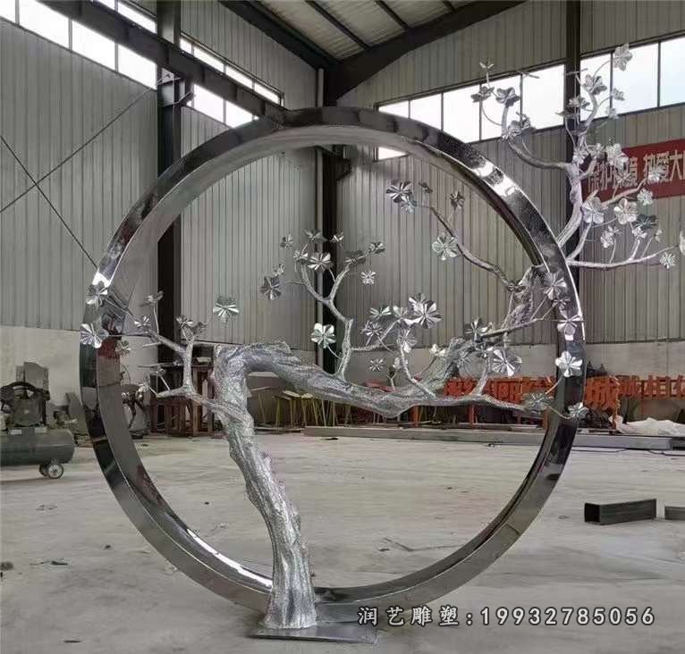 不锈钢创意景观步行街雕塑 (6)