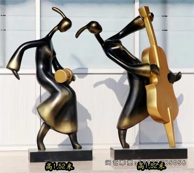 玻璃钢音乐人雕塑 (3)