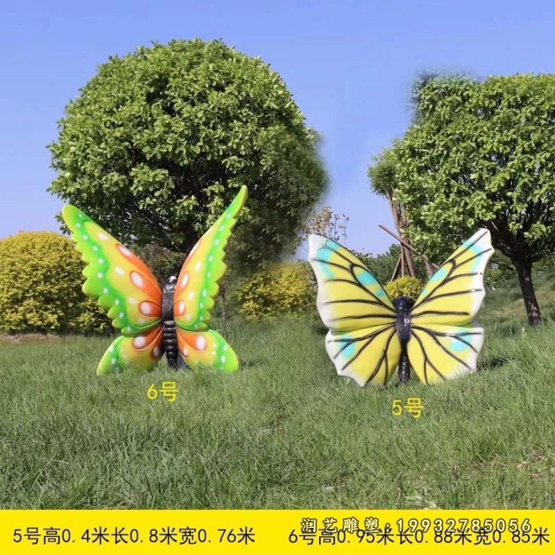 景区玻璃钢蝴蝶雕塑