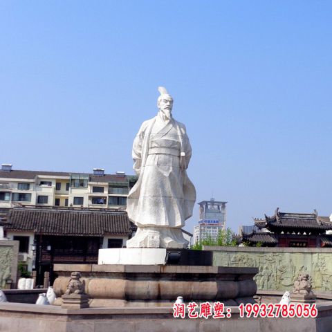 春秋末期政治家范蠡石雕