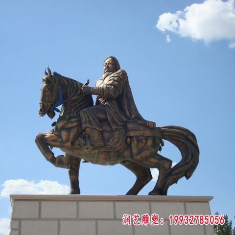 成吉思汗铜雕