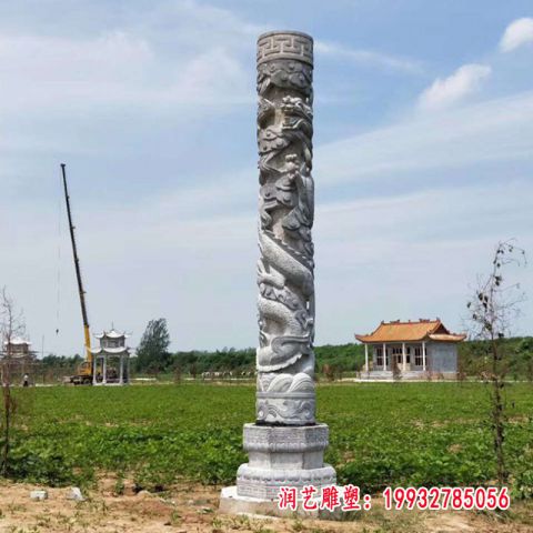 龙柱景观石雕