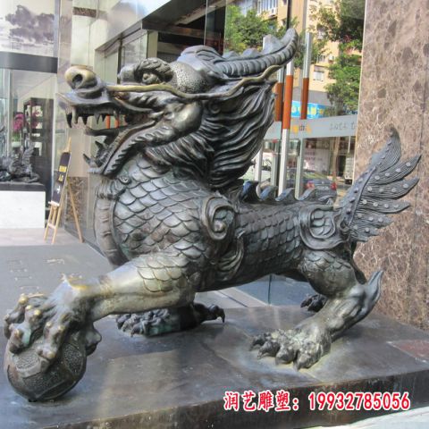 麒麟神兽铜雕