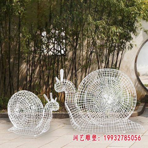 不锈钢抽象蜗牛雕塑