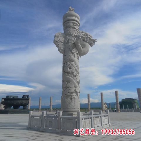 龙柱华表景观石雕