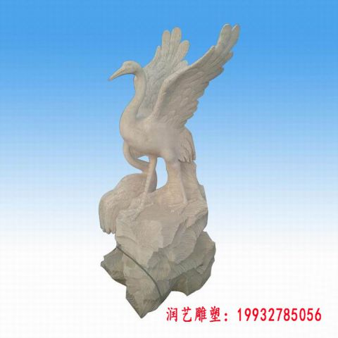 石雕仙鹤
