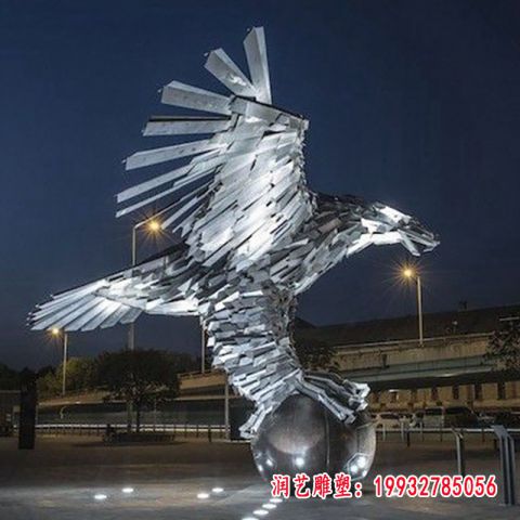 不锈钢老鹰雕塑