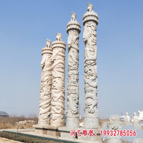 龙柱石雕