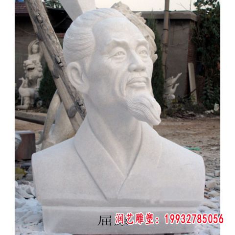 楚国诗人屈原石雕