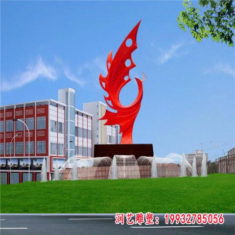 凤凰不锈钢抽象雕塑
