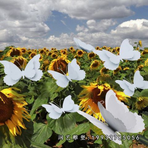 不锈钢蝴蝶动物雕塑