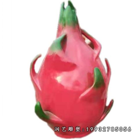 街道玻璃钢火龙果雕塑