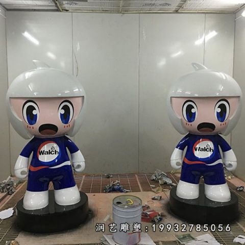 广场玻璃钢公仔雕塑