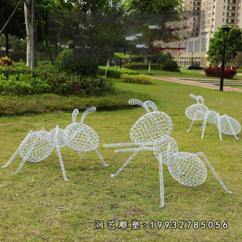 镂空不锈钢蚂蚁雕塑