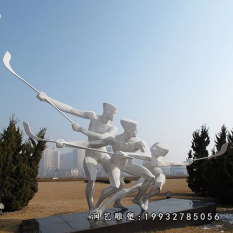 不锈钢城市运动雕塑