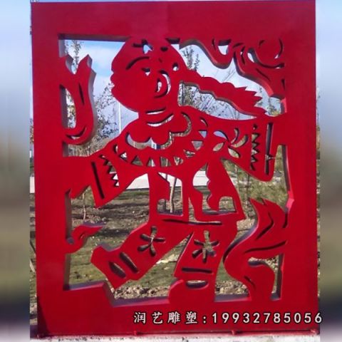 景观不锈钢剪纸雕塑