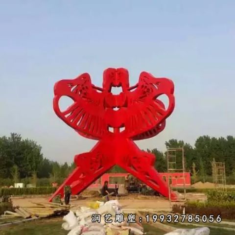 广场不锈钢风筝雕塑
