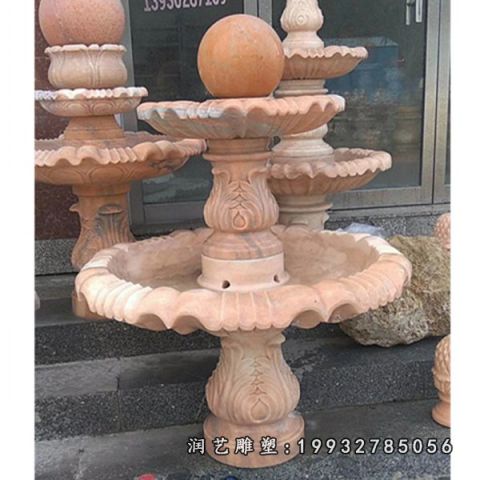 酒店风水球石雕