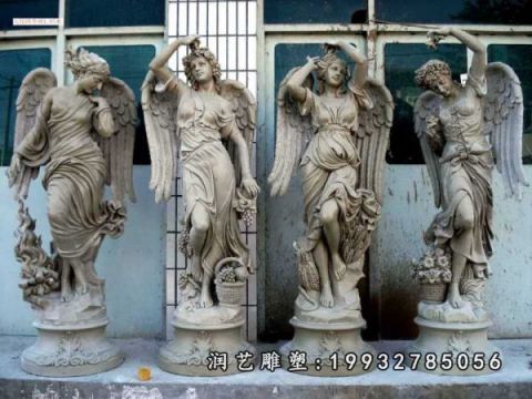 西方人物铜雕