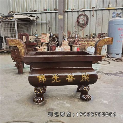 景区香炉景观铜雕